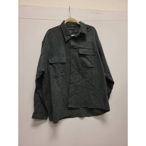 Bruno Mens XXL Shirt Sueded Microfiber Button Up‎ Long Sleeve Casual Top